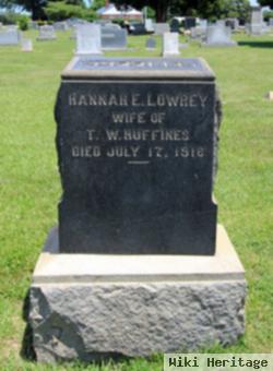 Hannah Elizabeth Lowrey Huffines