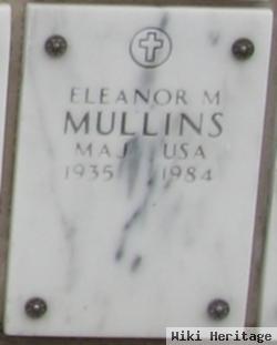 Major Eleanor M Mullins