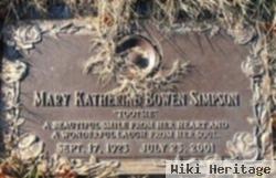 Mary Katherine "tootsie" Bowen Simpson