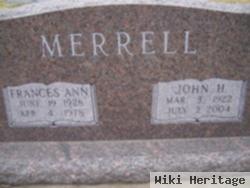 Frances Ann Merrell