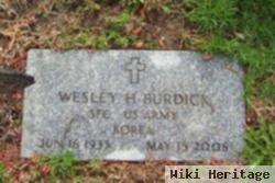 Wesley H Burdick