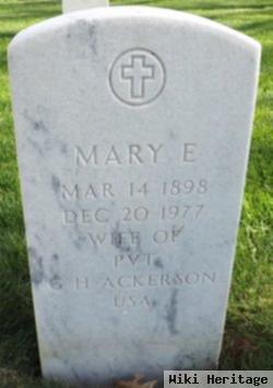 Mary E Ackerson