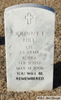 Johnny F Hill