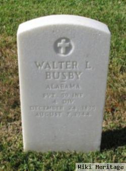 Pvt Walter L Busby