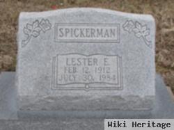 Lester E Spickerman