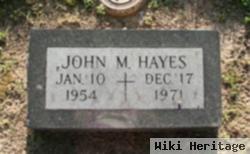 John M Hayes, Jr