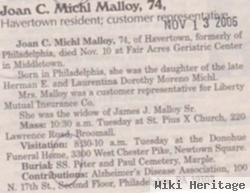 Joan C Michl Malloy