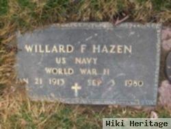 Willard F Hazen