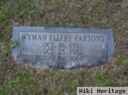 Wyman Ellery "red" Parsons, Sr