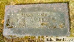 Mary Simm Horr Galbraith