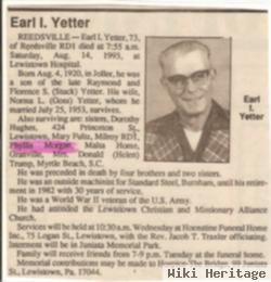 Earl L Yetter