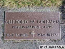 Pvt Clifford W Coleman