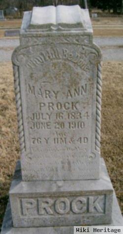 Mary Ann Cowden Prock