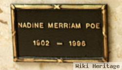 Nadine Lucile Merriam Poe