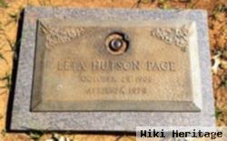 Leta Hutson Page