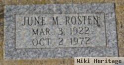 June M. Rosten