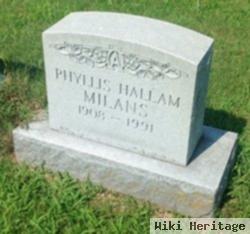 Phillis Hallam Milans