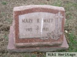 Mary R. Watt