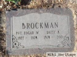 Edgar W Brockman