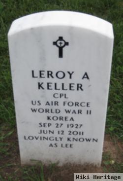 Leroy A "lee" Keller