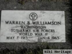 Sgt Warren B Williamson