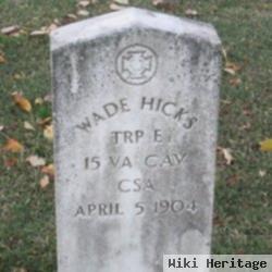 Wade Hampton Hicks