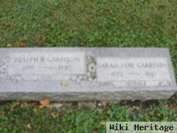 Sarah Jane "jennie" Mulligan Garrison