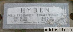 Willa Rae Hansen Hyden