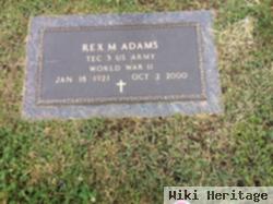 Dr Rex M Adams