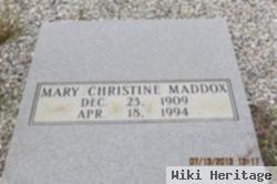 Mary Christine Maddox