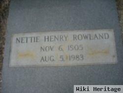 Nettie Henry Rowland