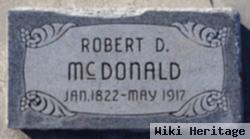 Robert D Mcdonald