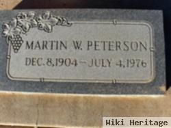 Martin W Peterson