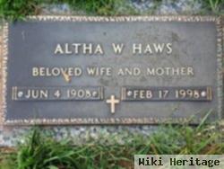 Altha Alberta Wolfe Haws