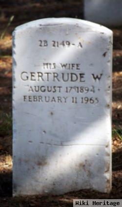 Gertrude W Lehman