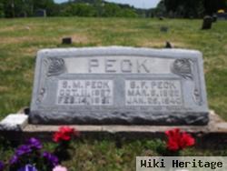 Benjamin Franklin "frank" Peck