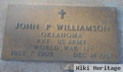 Pvt John P Williamson