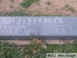 Dewitt T. Henderson