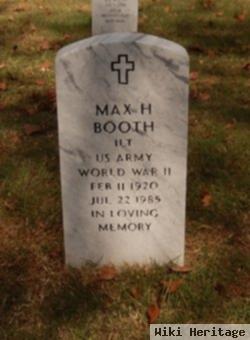 Max H Booth