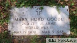 Mary Hord Goode