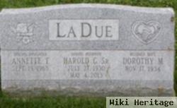 Harold G Ladue, Sr