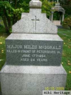 Maj Miles Mcdonald