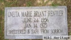 Oneita Marie Bryant Rentler