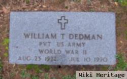 William T Dedman