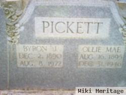 Byron J Pickett