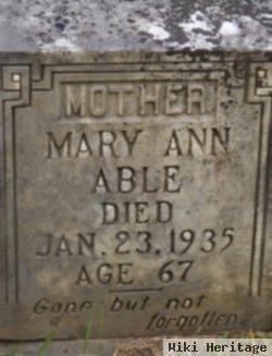 Mary Ann Hawkins Able