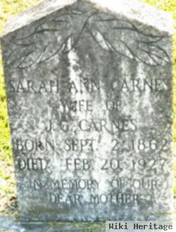 Sarah Ann Ellinton Carnes