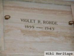 Violet Ruth Wriggle Rohde