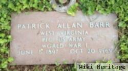 Pfc Patrick Allen Barr