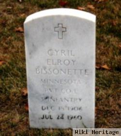 Pvt Cyril Elroy Bissonette